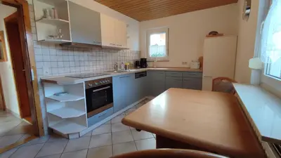 Küche/Küchenzeile in der Unterkunft Ferienwohnung Familie Haas