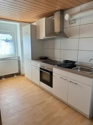 Küche/Küchenzeile in der Unterkunft Monteurwohnung Naila