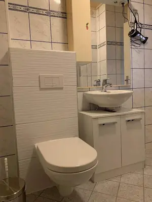 Ein Badezimmer in der Unterkunft Monteurwohnung Naila
