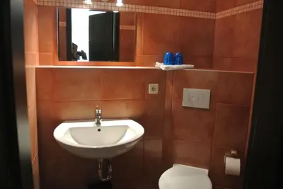 Ein Badezimmer in der Unterkunft Pension Valeria