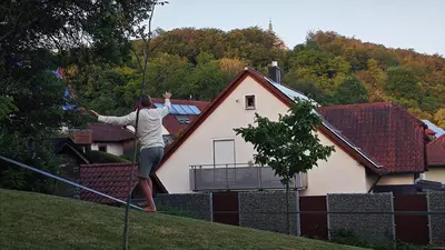 Das Gebäude in dem sich die Ferienwohnung befindet