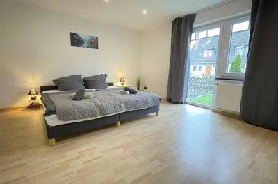 Ein Bett oder Betten in einem Zimmer der Unterkunft Shine Apartment Schwarzenfeld
