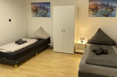 Ein Bett oder Betten in einem Zimmer der Unterkunft Shine Apartment Schwarzenfeld