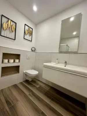 Ein Badezimmer in der Unterkunft Ferienwohnung Lauri