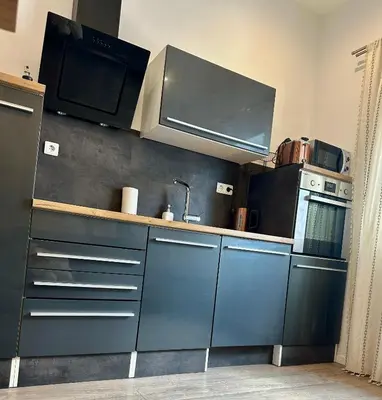 Küche/Küchenzeile in der Unterkunft Ferienwohnung Lauri