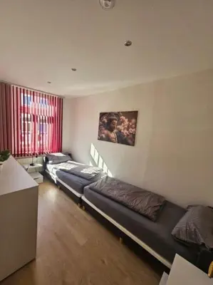 Ein Sitzbereich in der Unterkunft Stilvolle Ferienwohnung am Stadtwald von Plauen