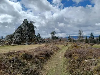 Naturlandschaft in der Nähe des Ferienhauses