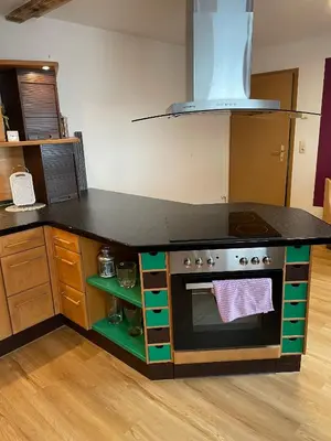 Küche/Küchenzeile in der Unterkunft Ferienwohnung Emma