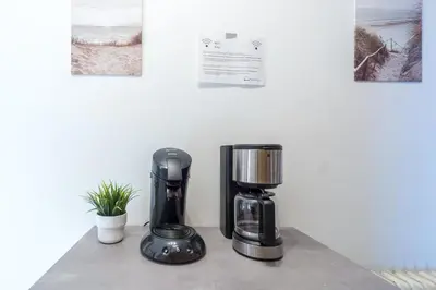Kaffee-/Teezubehör in der Unterkunft KU02 Apartment Monteurswohnung in Kasendorf bei Kulmbach, Bayreuth, Bamberg