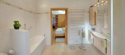 Ein Badezimmer in der Unterkunft Ferienwohnungen Familie Fuss in Weißenstadt