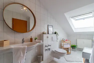 Ein Badezimmer in der Unterkunft Apartment Sternenhimmel I Aufzug I Stellplatz I Modern