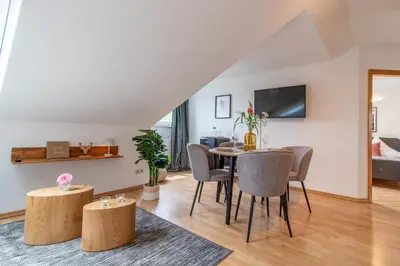 TV/Unterhaltungsangebot in der Unterkunft Apartment Sternenhimmel I Aufzug I Stellplatz I Modern