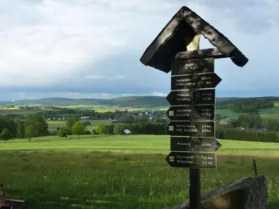 Naturlandschaft in der Nähe des Ferienhauses