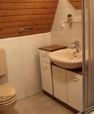 Ein Badezimmer in der Unterkunft Ferienhaus Maria