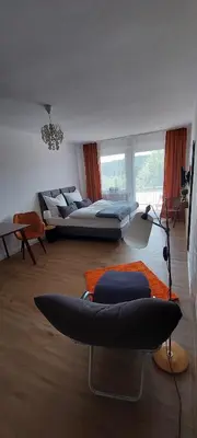Ein Bett oder Betten in einem Zimmer der Unterkunft Sonnenbalkon
