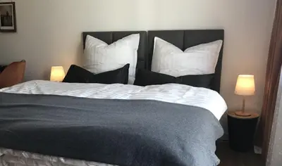 Ein Bett oder Betten in einem Zimmer der Unterkunft Sonnenbalkon
