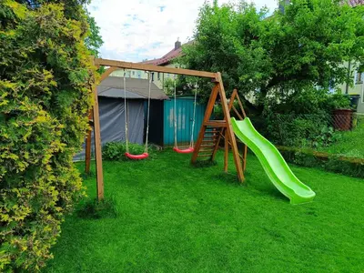 Ein Kinderspielbereich in der Unterkunft Schmuckstück im Fichtelgebirge