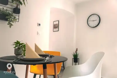 Ein Sitzbereich in der Unterkunft Ambergs Turmjuwel, Zentral und Chic