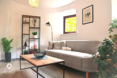 Ein Sitzbereich in der Unterkunft Ambergs Turmjuwel, Zentral und Chic