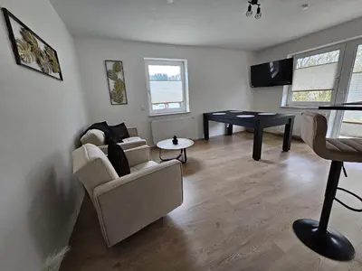 TV/Unterhaltungsangebot in der Unterkunft Timber Suite - near Rußweiher