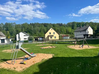 Ein Kinderspielbereich in der Unterkunft Timber Suite - near Rußweiher