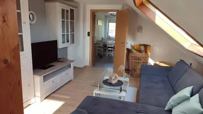 TV/Unterhaltungsangebot in der Unterkunft Ferienwohnung Hammerwaldblick im Dachgeschoss