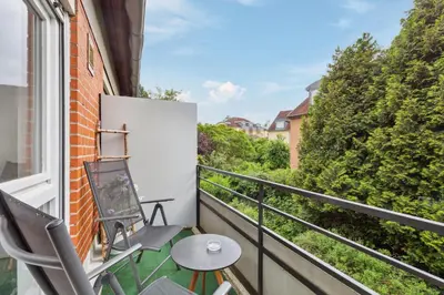Ein Balkon oder eine Terrasse in der Unterkunft Sali Homes SM13 -1-Room Apartment by Röhrensee