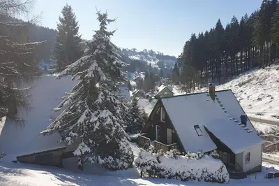 Romantisches Rückzugsnest - Waldidylle und Bergblick im Winter