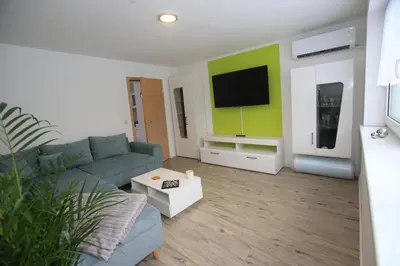 TV/Unterhaltungsangebot in der Unterkunft Ferienhaus am Erbgericht Oberjugel