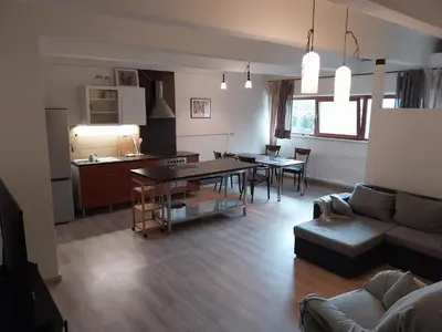 Küche/Küchenzeile in der Unterkunft Monteurwohnung
