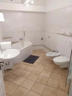 Ein Badezimmer in der Unterkunft Monteurwohnung