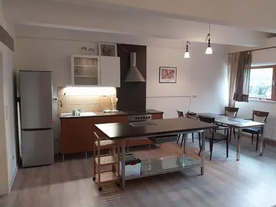 Küche/Küchenzeile in der Unterkunft Monteurwohnung