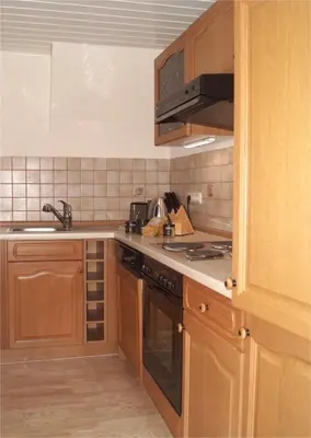 Küche/Küchenzeile in der Unterkunft Haus am Seeufer, Weißenstadt