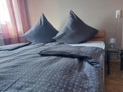 Ein Bett oder Betten in einem Zimmer der Unterkunft Gemütliche Ferienwohnung