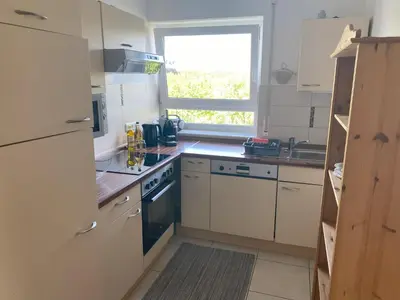 Küche/Küchenzeile in der Unterkunft Gemütliche Ferienwohnung