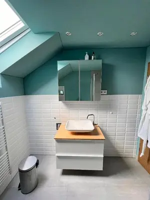 Ein Badezimmer in der Unterkunft Ferienwohnung Spitzenberger