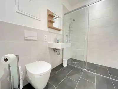 Ein Badezimmer in der Unterkunft AM1056 - Moderne Monteur oder Ferienwohnung