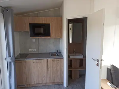 Küche/Küchenzeile in der Unterkunft Ferienchalet Neunburg vorm Wald Urlaub auf dem Bauernhof