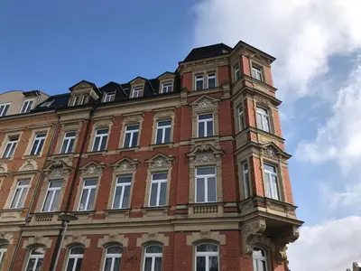 Grundriss der Unterkunft Stylische Mid-Century-Wohnung im Zentrum Plauens