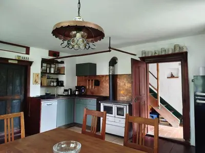 Küche/Küchenzeile in der Unterkunft Altes Otto Haus