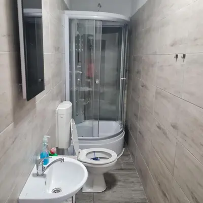 Ein Badezimmer in der Unterkunft Hauptmann5