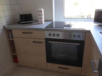 Küche/Küchenzeile in der Unterkunft Ferienwohnung Bergidylle