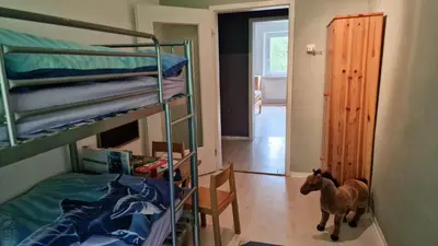 Ein Bett oder Betten in einem Zimmer der Unterkunft Altes Zollhaus im Wald