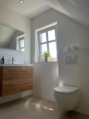 Ein Badezimmer in der Unterkunft Neuwertige gemütliche Wohnung