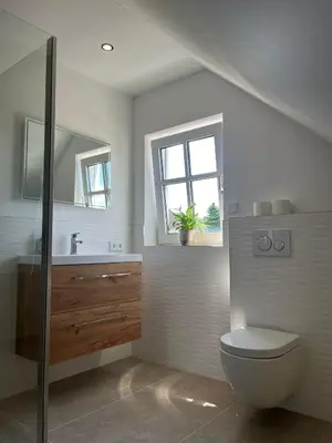Ein Badezimmer in der Unterkunft Neuwertige gemütliche Wohnung