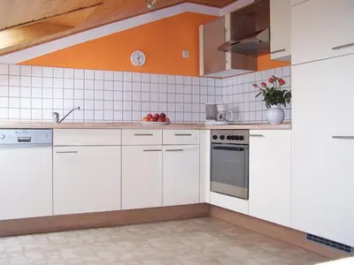Küche/Küchenzeile in der Unterkunft Ferienwohnung Bethke