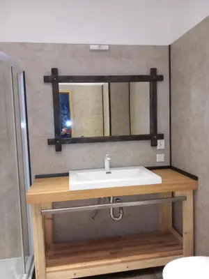 Ein Badezimmer in der Unterkunft Pension Steigerhof Johanngeorgenstadt