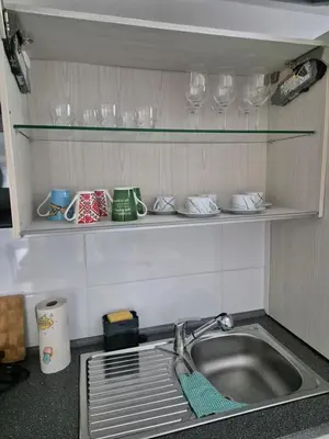 Küche/Küchenzeile in der Unterkunft Ferienwohnung Selb