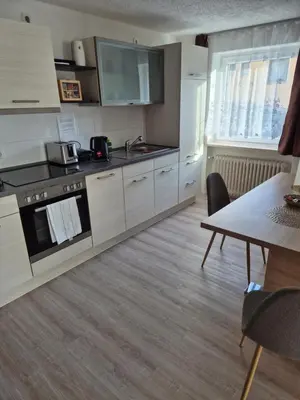 Küche/Küchenzeile in der Unterkunft Ferienwohnung Selb
