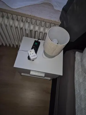 Ein Bett oder Betten in einem Zimmer der Unterkunft Ferienwohnung Selb